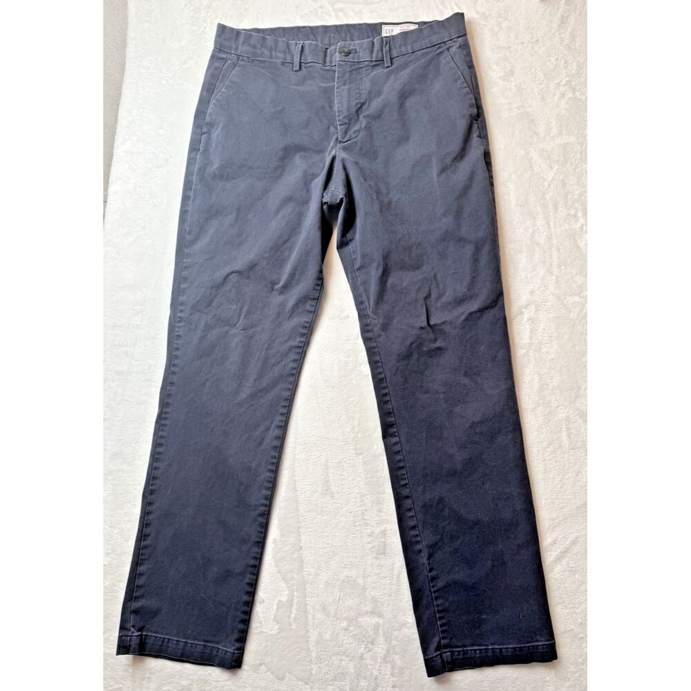 Gap Size 33x32 Mens Pants Chino Dark Blue (Actual Inseam 31)
